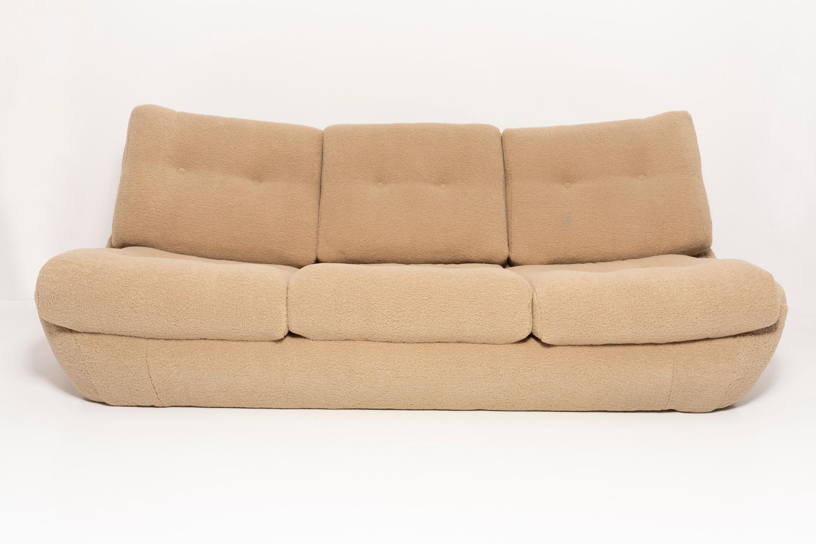20th Century Camel Boucle Set Of Atlantis Sofa And Armchairs, Europe, 1960s photo for sale