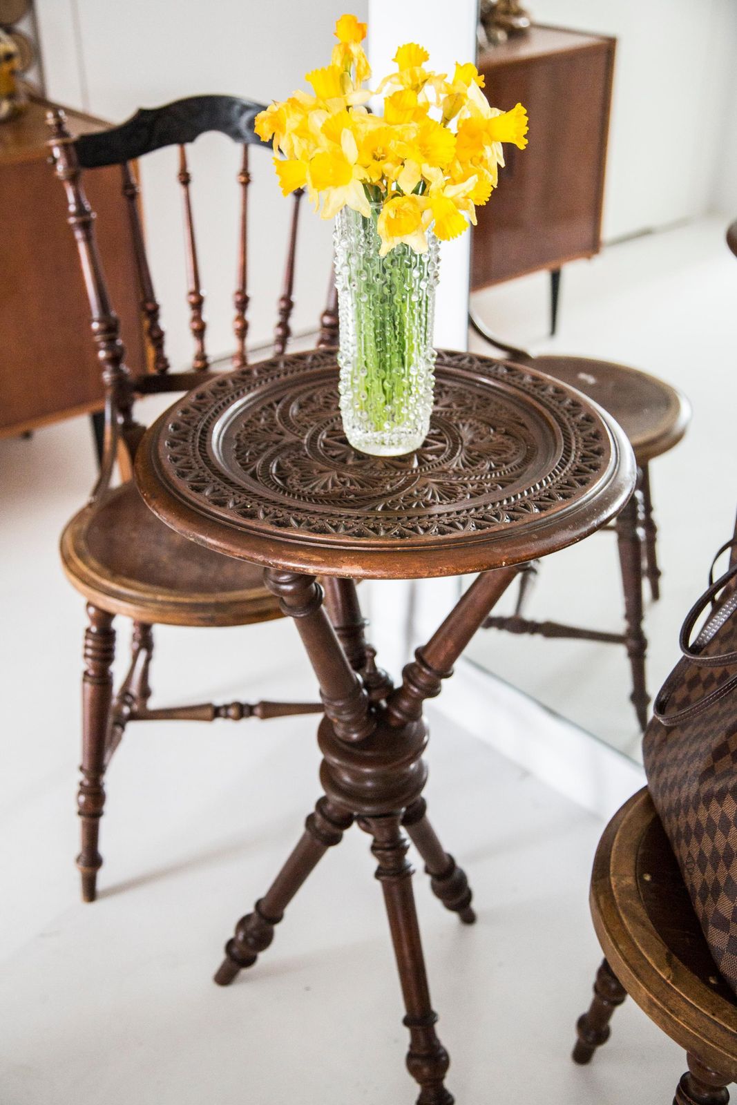 Midcentury Table And Set Of 2 Chairs, Europe, 1960s photo buy