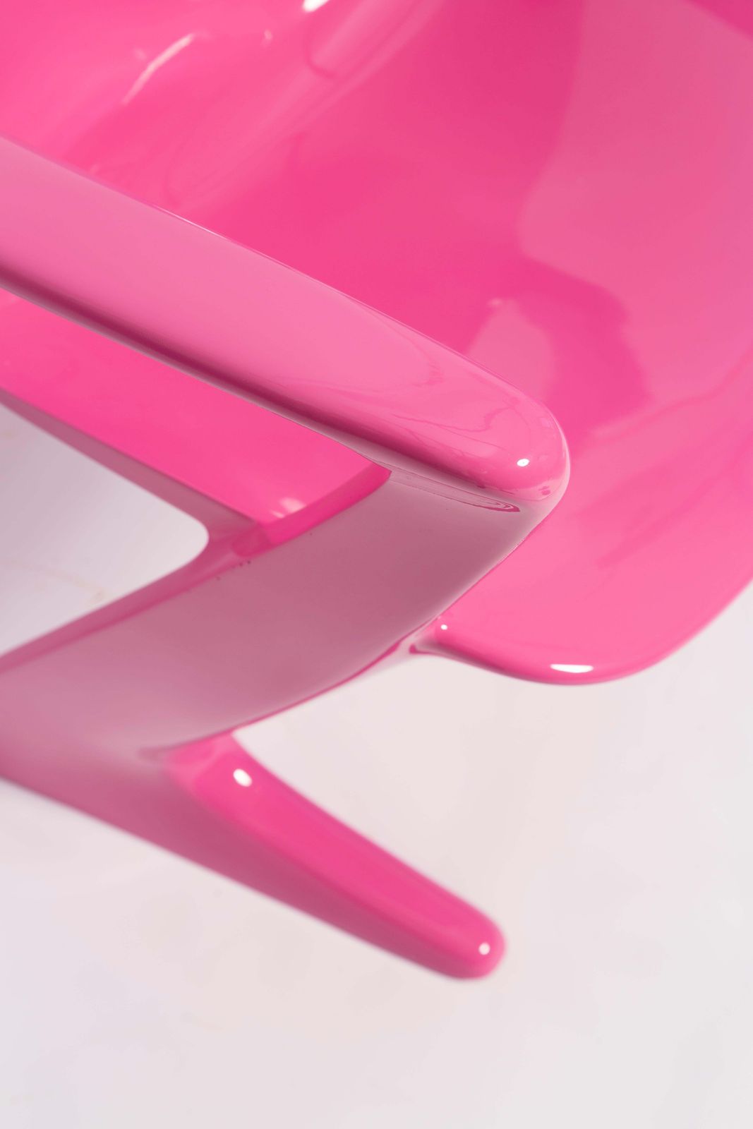Furniture Set Of Four Mid Century Pink Kangaroo Chairs, Ernst Moeckl, Germany, 1960s photo