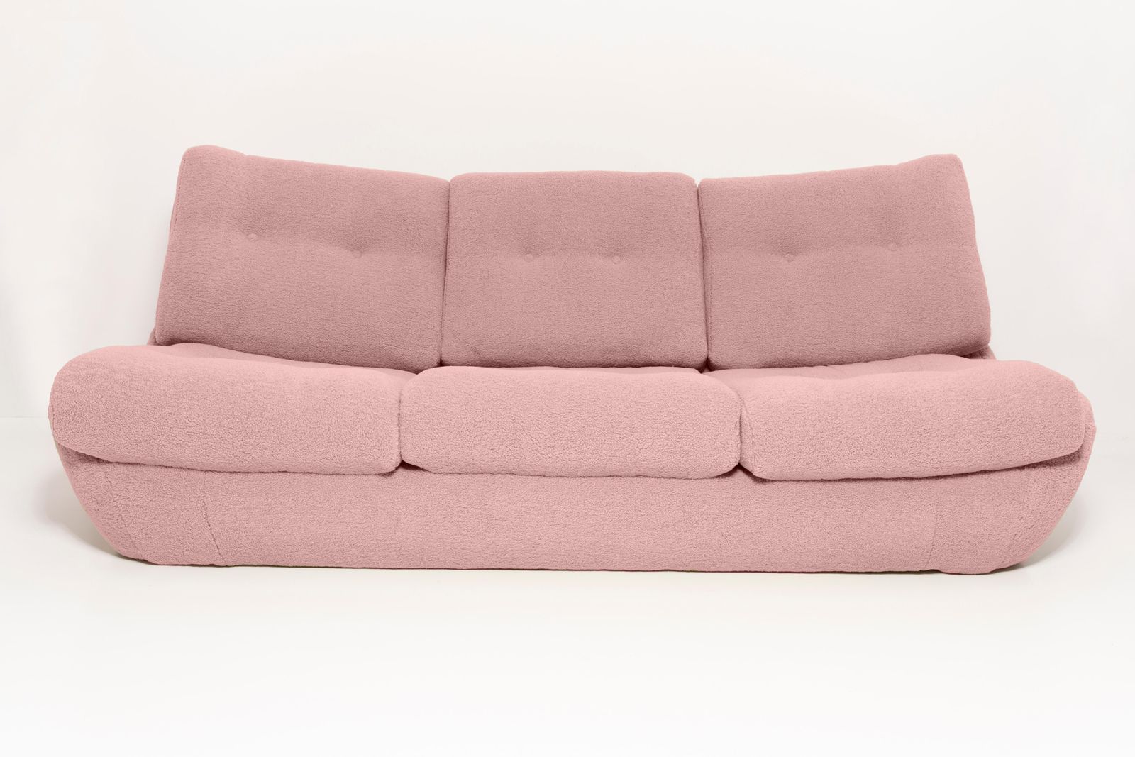 photo for sale Pink Blush Boucle Atlantis Sofa And Armchairs, Europe, 1960s