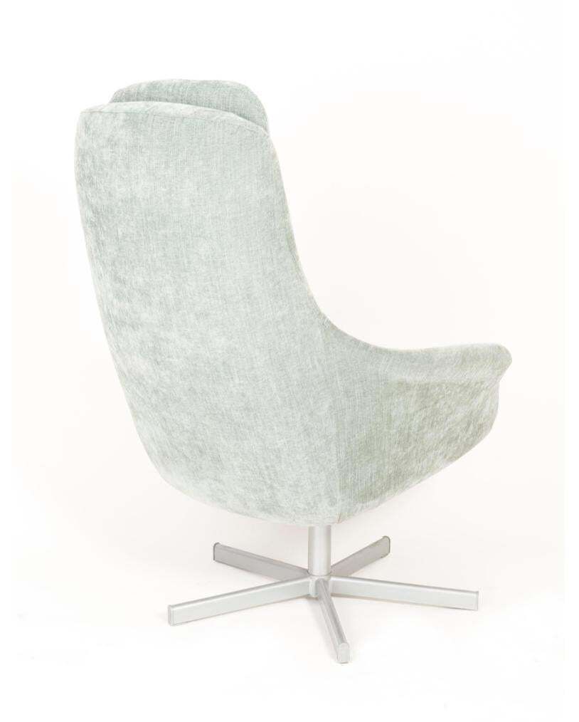 Pair Of 20th Century Vintage Light Green Swivel Armchairs, 1960s photo vintage