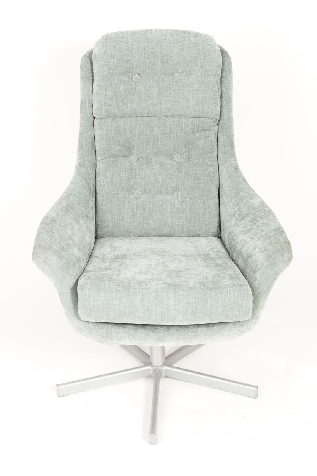 Paar Vintage Lichtgroene Draaifauteuils, 20e Eeuw, Ca. Jaren 1960 photo buy