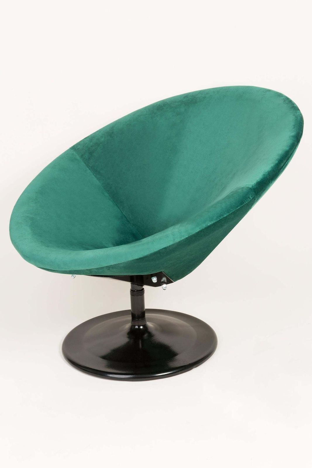 photo furniture Set Of Two 20th Century Vintage Dark Green Swivel Armchairs, 1960s