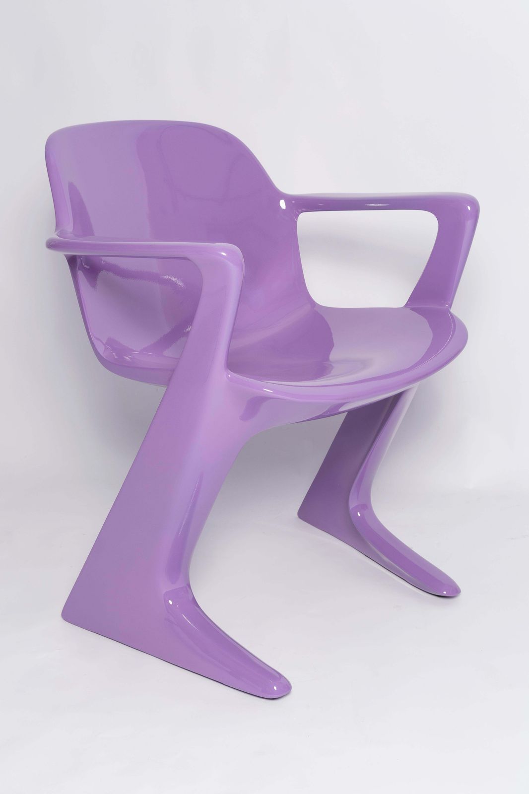 Set Of Ten Blue Lilac Kangaroo Chairs Designed By Ernst Moeckl, Germany, 1968 photo for sale