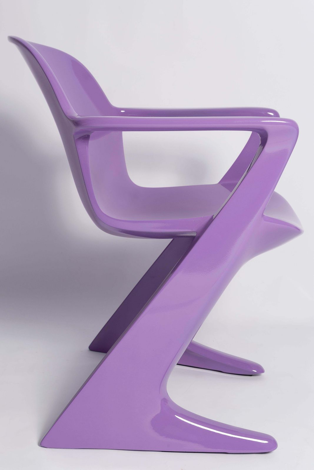 Set Of Ten Blue Lilac Kangaroo Chairs Designed By Ernst Moeckl, Germany, 1968 photo 12756.0