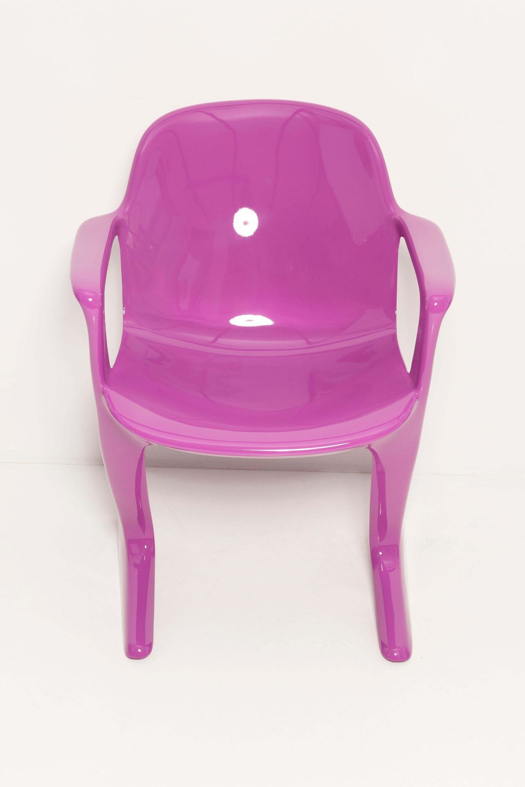 photo furniture Set Of Twelve Mid Century Purple Kangaroo Chairs, By Ernst Moeckl, Germany, 1968