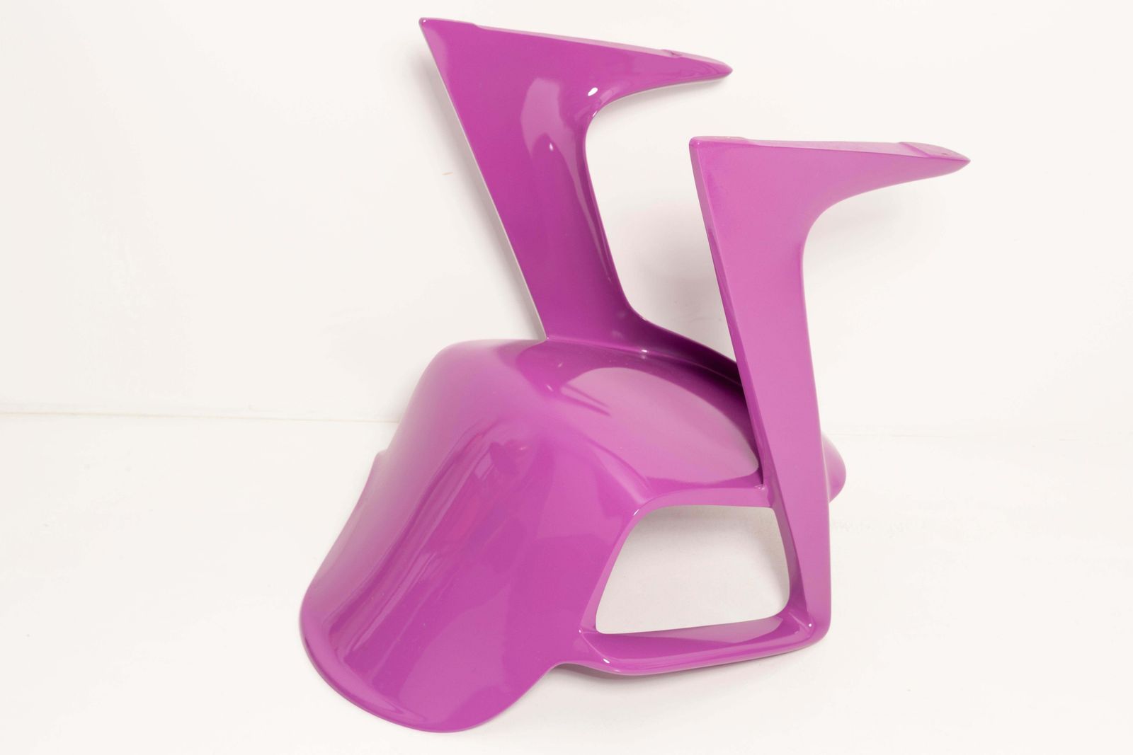 15307.0 Set Of Twelve Mid Century Purple Kangaroo Chairs, By Ernst Moeckl, Germany, 1968 photo
