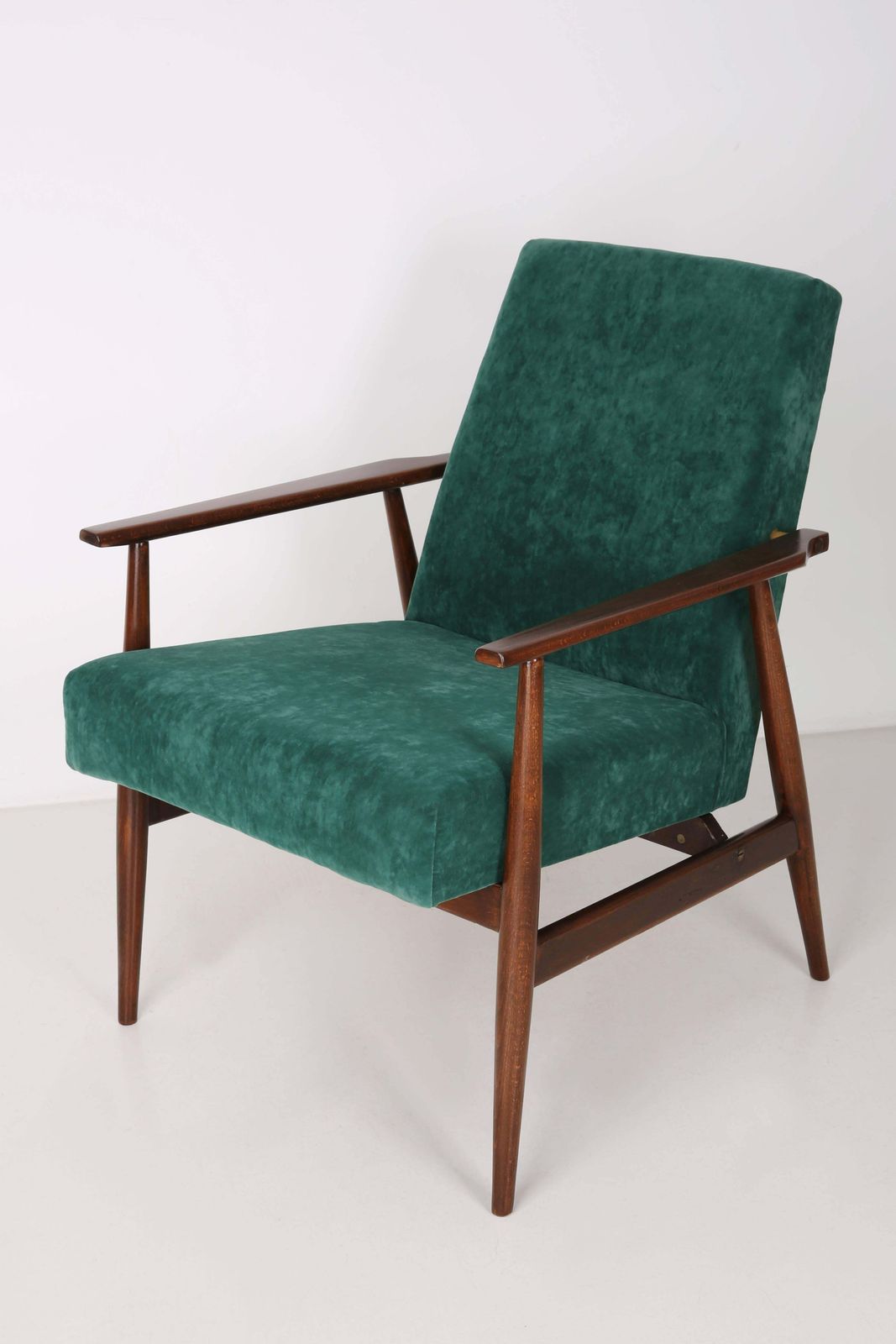 Mid Century Dark Green Dante Armchair, H. Lis, Europe, 1960s photo Furniture