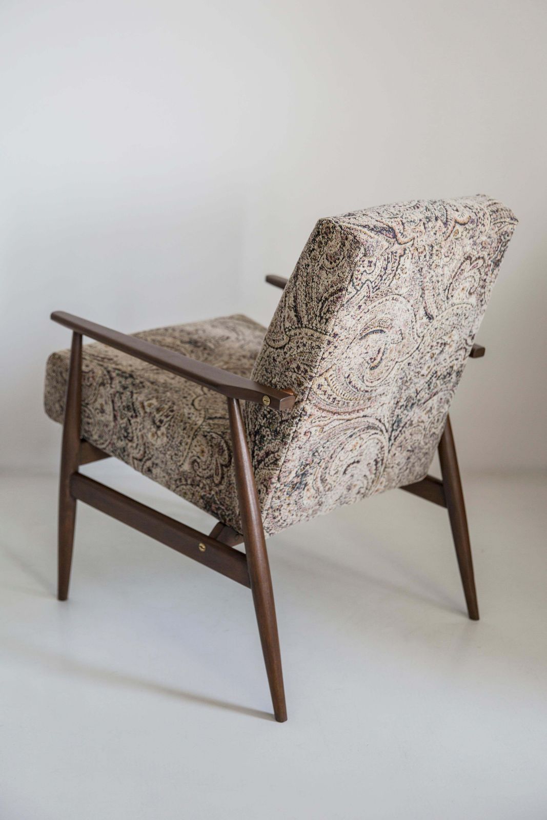 Mid Century Vintage Beige Velvet Dante Fauteuil, H. Lis, Jaren 1960 photo vintage