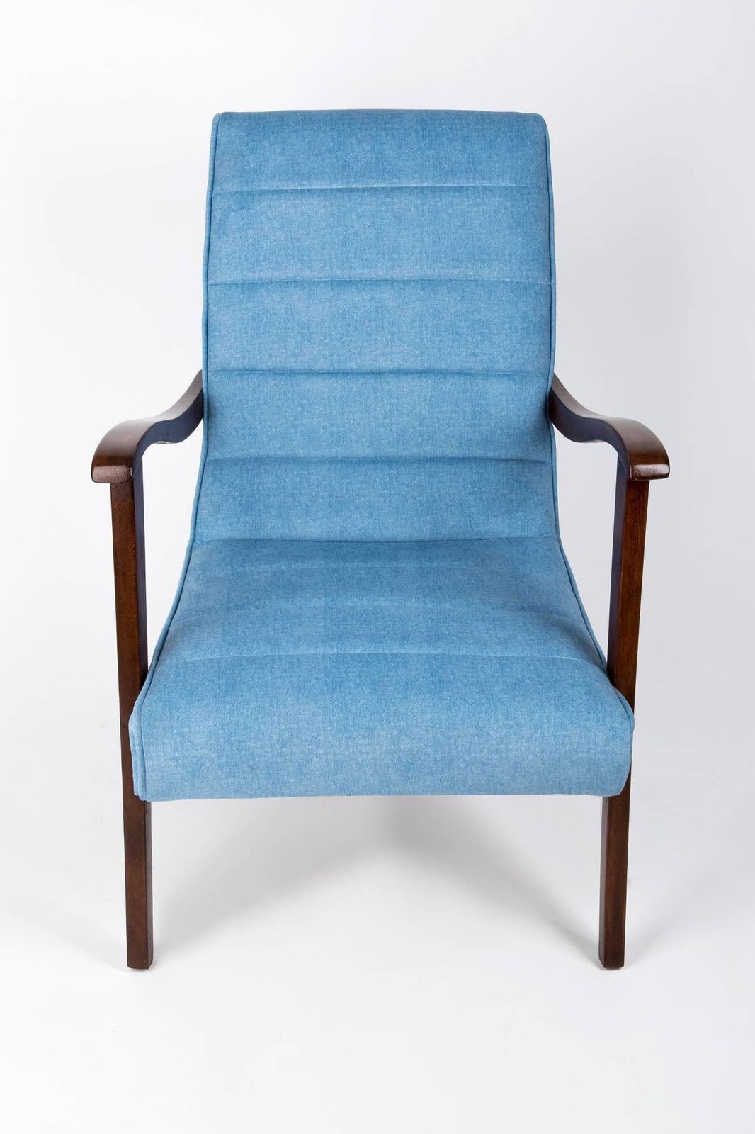 Mid Century Modern Blauwe Fauteuil Van De Prudnik Furniture Factory, Ca. Jaren 1960, Polen photo 1020.0