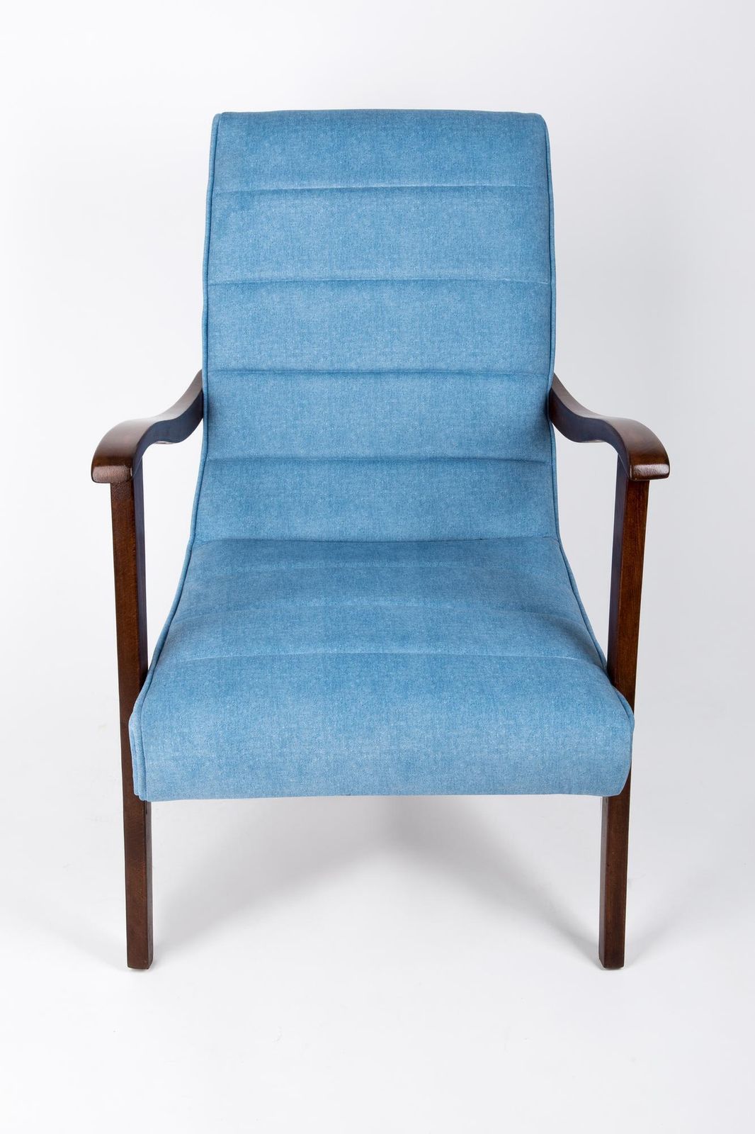 Mid Century Modern Blauwe Fauteuil Van De Prudnik Furniture Factory, Polen, Jaren 1960 photo vinterior