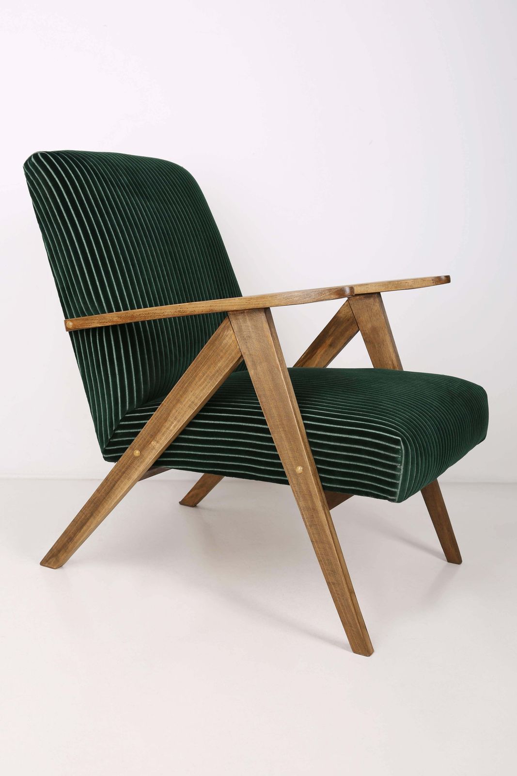 Mid Century Modern Dark Green Armchair, Europe, 1960s photo furniture