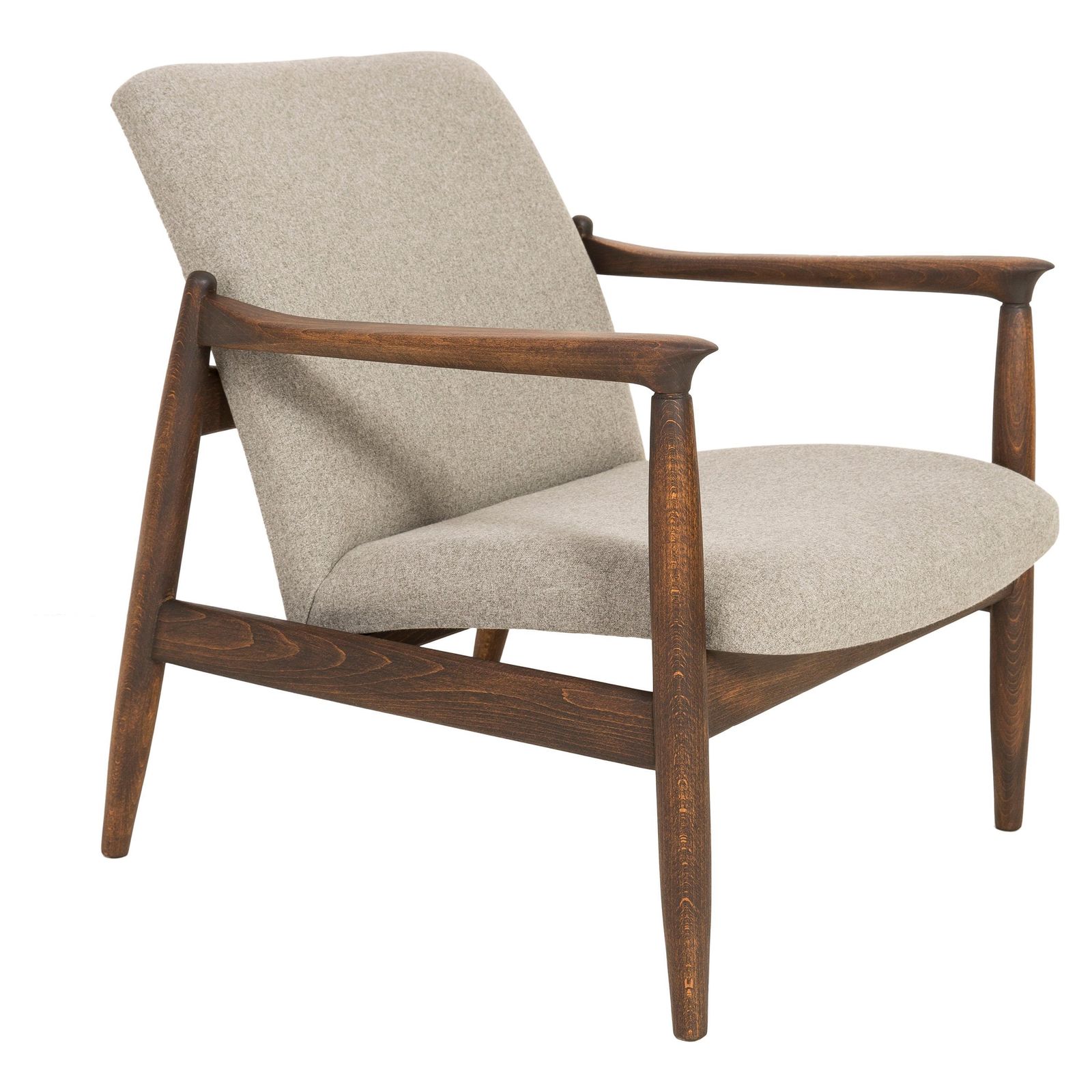 Mid Century Modern Beige Armchair, Edmund Homa, 1960s