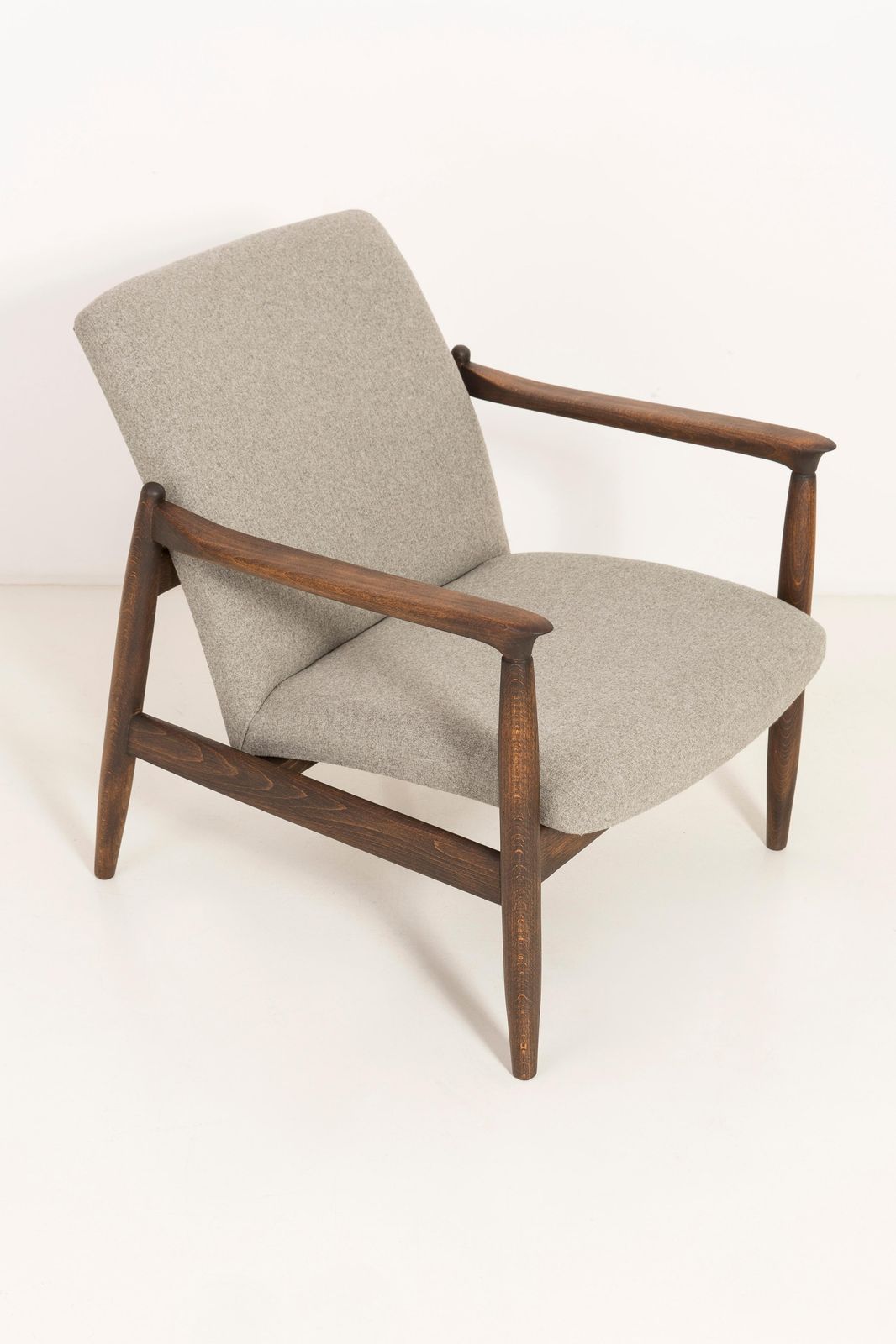 Mid Century Modern Beige Armchair, Edmund Homa, 1960s photo furniture
