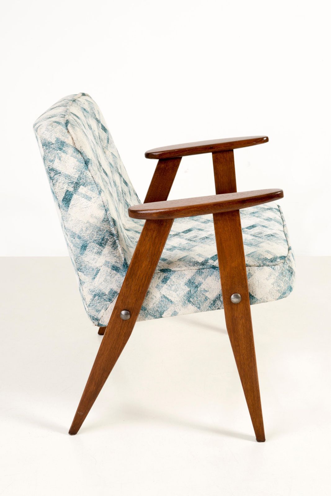 Set Of Two Light Green Pattern 366 Armchair, Jozef Chierowski, 1960s photo buy