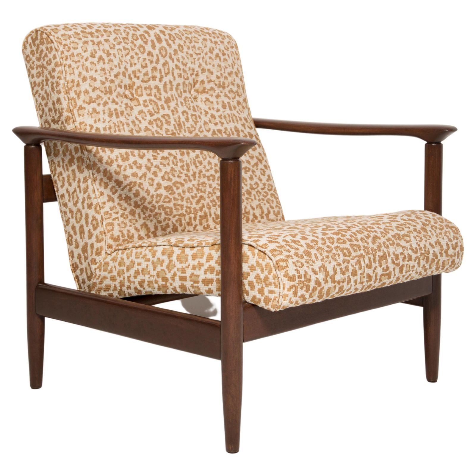 Mid Century Pixel Leopard Armchair, Gfm 142, Edmund Homa, Europe, 1960s