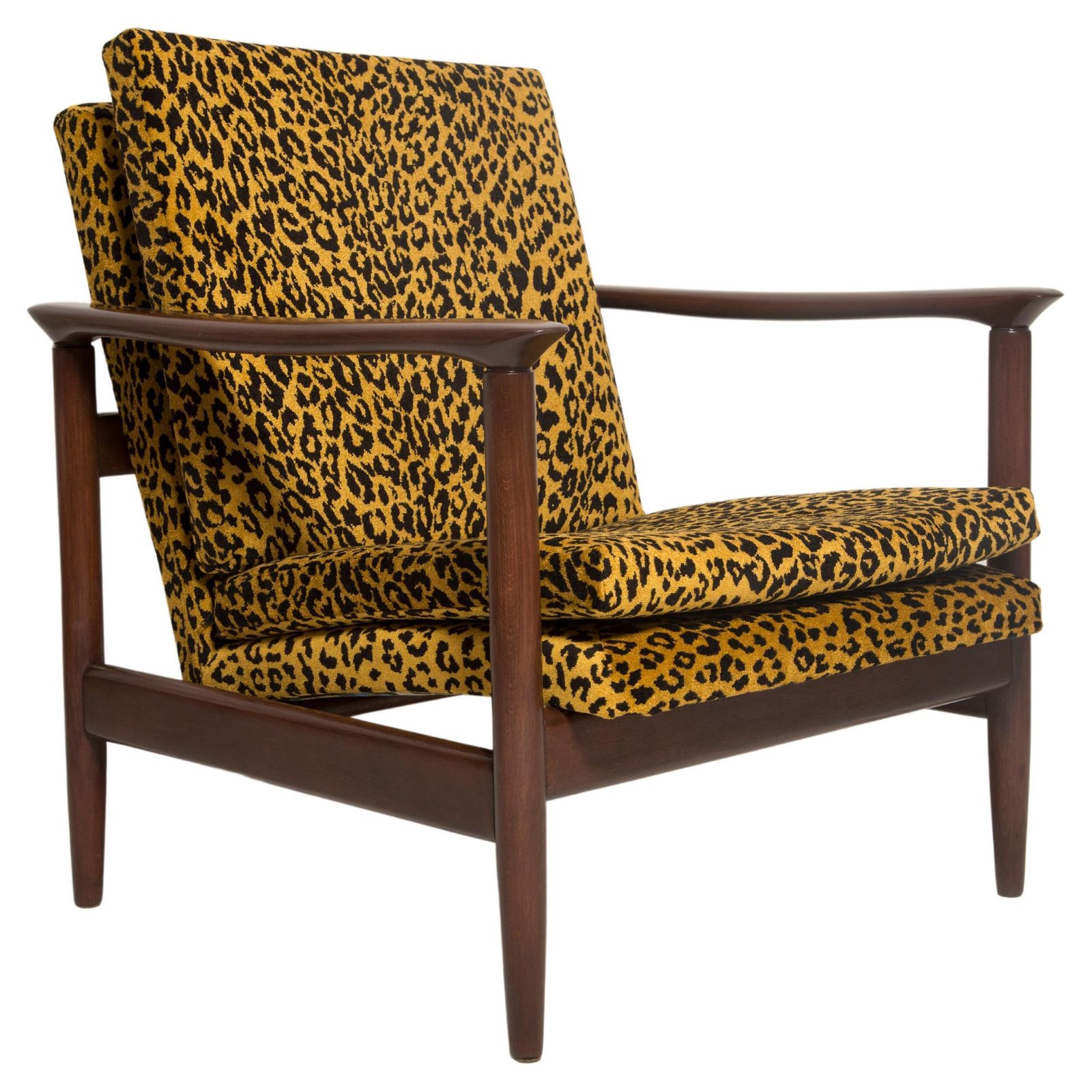 Mid Century Leopard Armchair, Gfm 142, Edmund Homa, Europe, 1960s