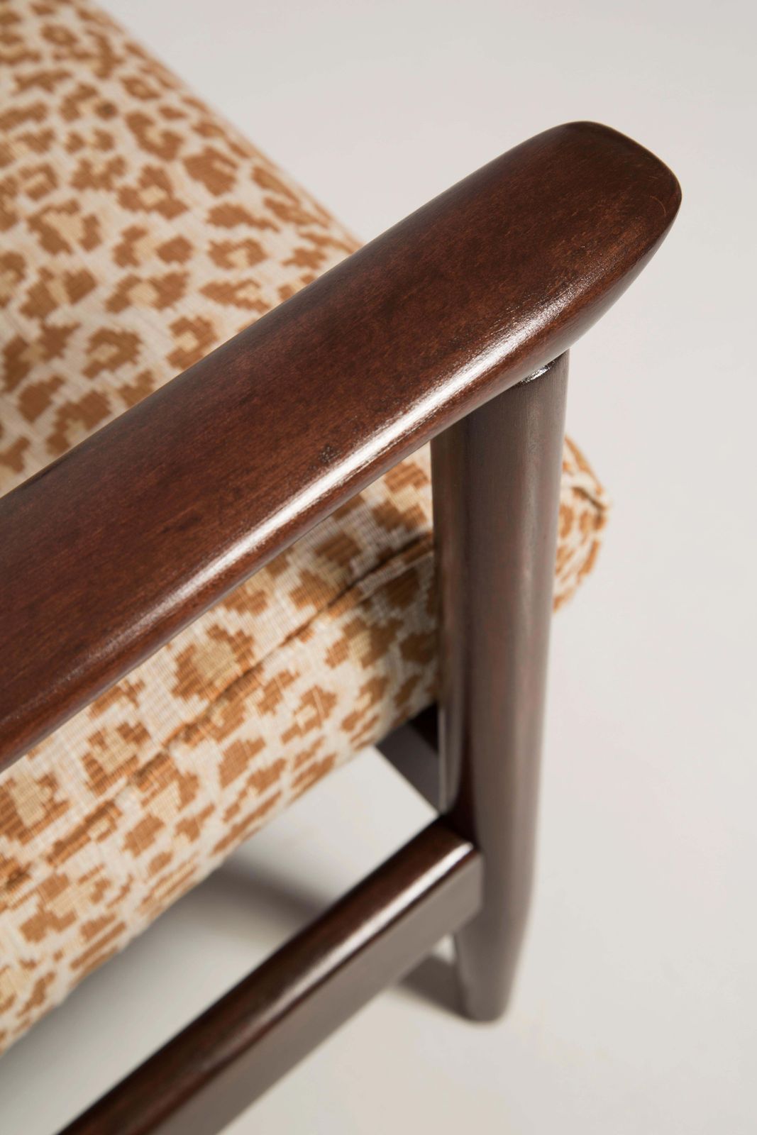 photo furniture Mid Century Pixel Leopard Armchair, Gfm 142, Edmund Homa, Europe, 1960s