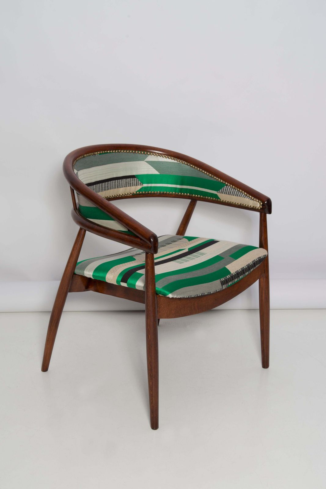 Mid Century Radomsko B 3300 Fauteuil, Dedar Babelia Jacquard, Jaren 1960, Europa photo furniture