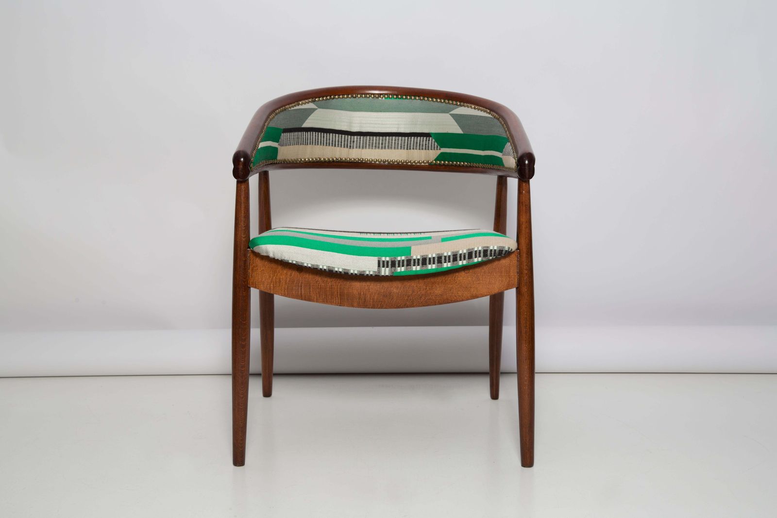 Mid Century Radomsko B 3300 Armchair, Dedar Babelia Jacquard, 1960s, Europe photo 1531.0
