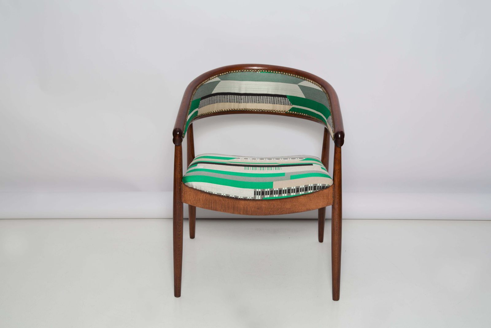 Mid Century Radomsko B 3300 Fauteuil, Dedar Babelia Jacquard, Jaren 1960, Europa photo vinterior