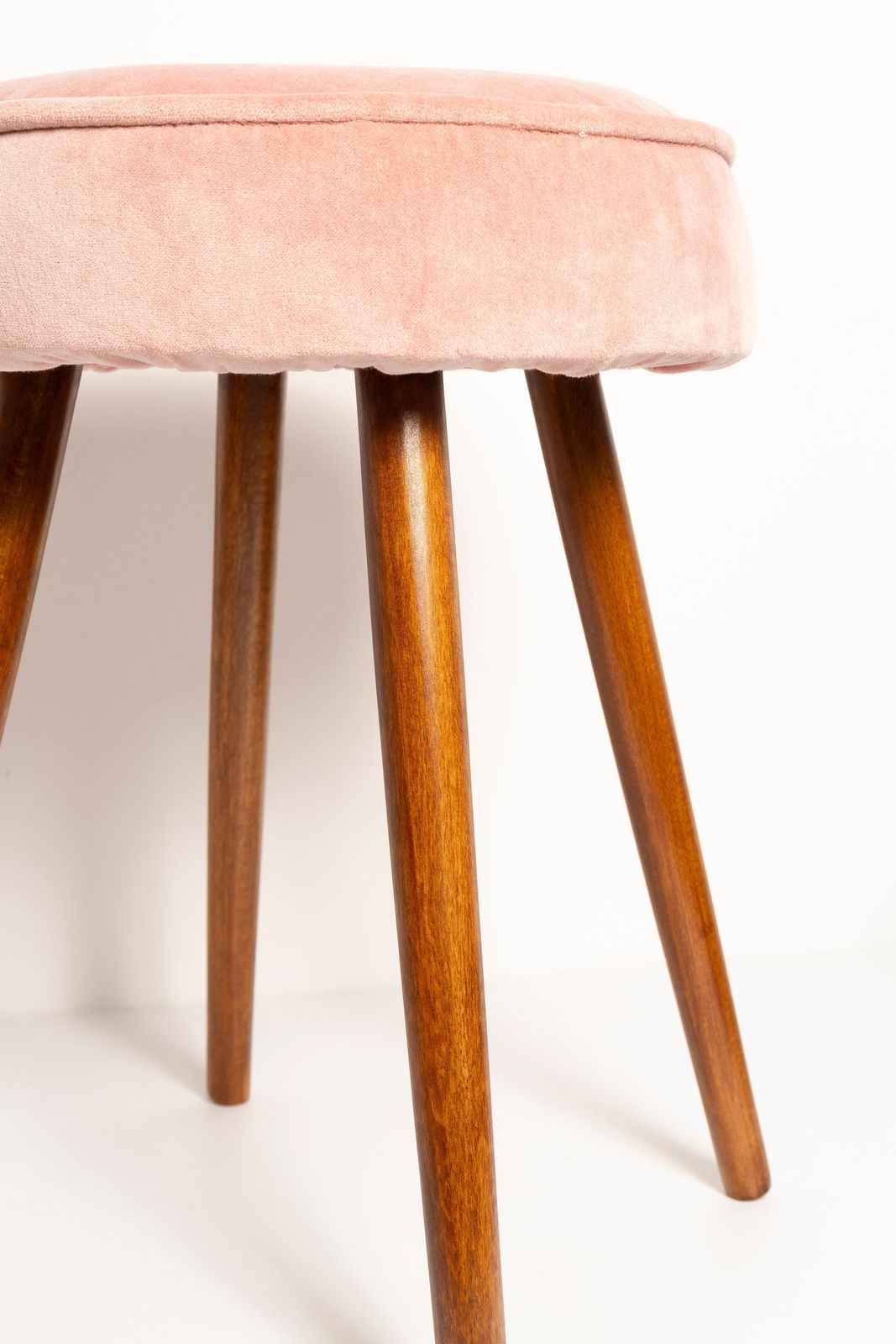 Mid Century Baby Pink Stool, Europe, 1960s photo 213.0