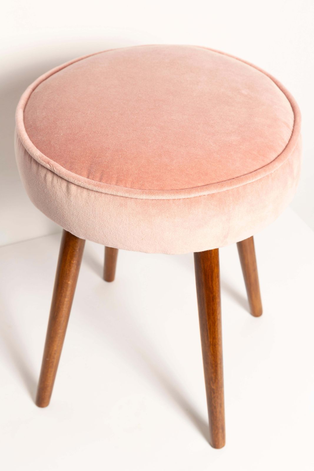 Mid Century Baby Pink Stool, Europe, 1960s photo vinterior