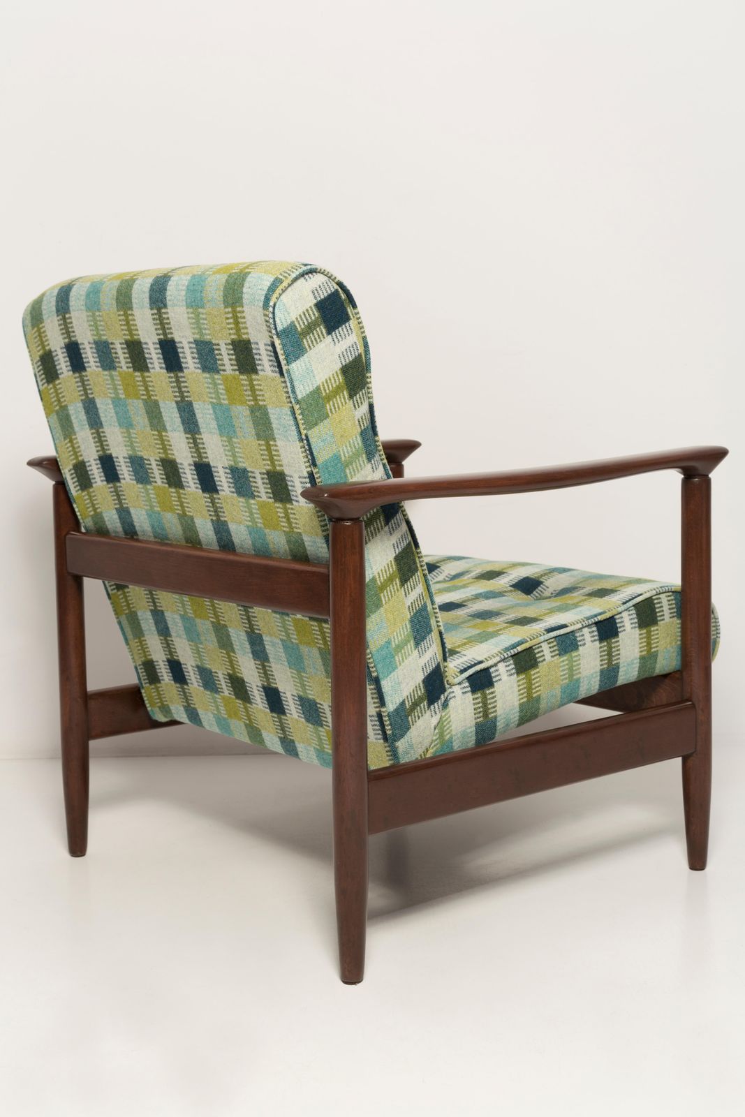 Mid Century Groene Wollen Fauteuil, Gfm 142, Edmund Homa, Europa, Jaren 1960 photo buy