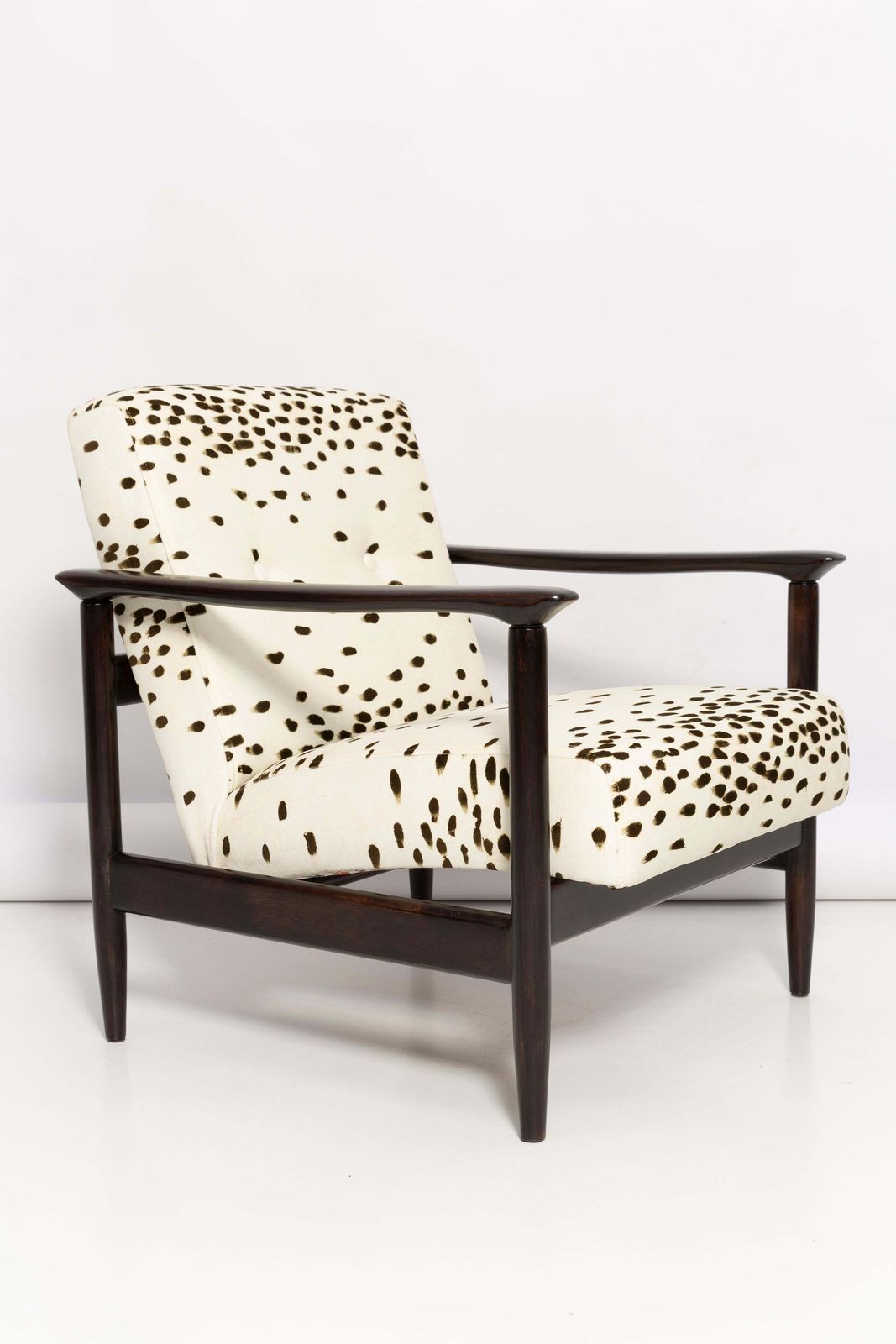Mid Century Pattern Dalmatian Armchair, By Edmund Homa, Europe, 1960s photo furniture