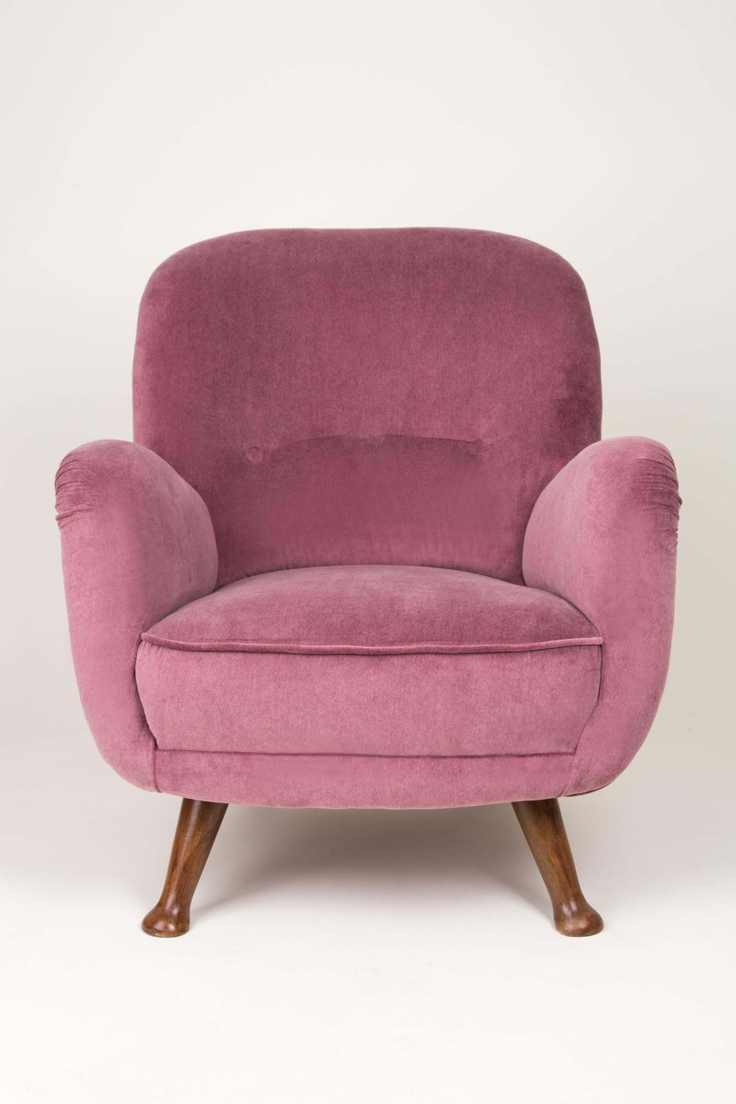 Mid Century Vintage Burgundy Big Armchair, Europe, 1960s photo for sale