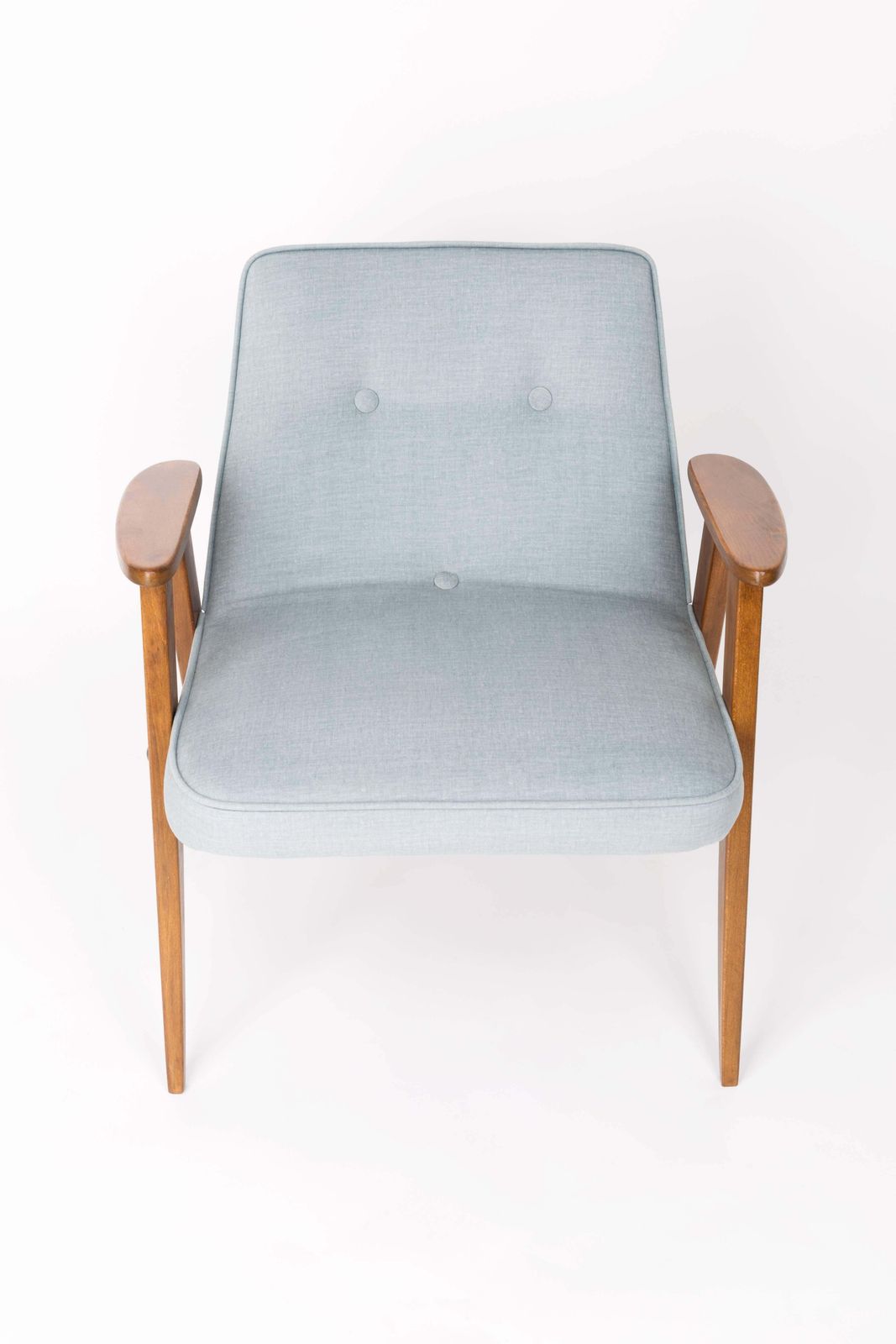 Set Of Two 366 Green Armchairs, Jozef Chierowski, 1960s photo for sale