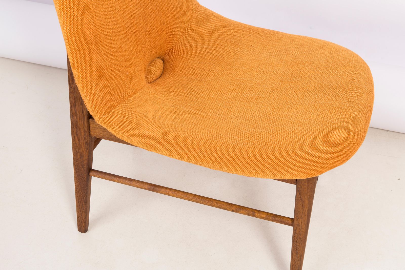 Rare 20th Century Orange Shell Chair, H.Lachert, 1960s photo 1702.0