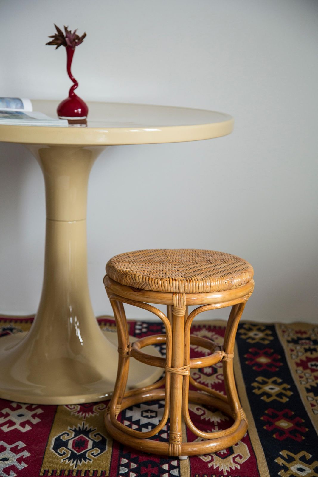 Midcentury Unique Flowerbed Pedestal, Stool, Side Table, Germany, 1970s photo for sale