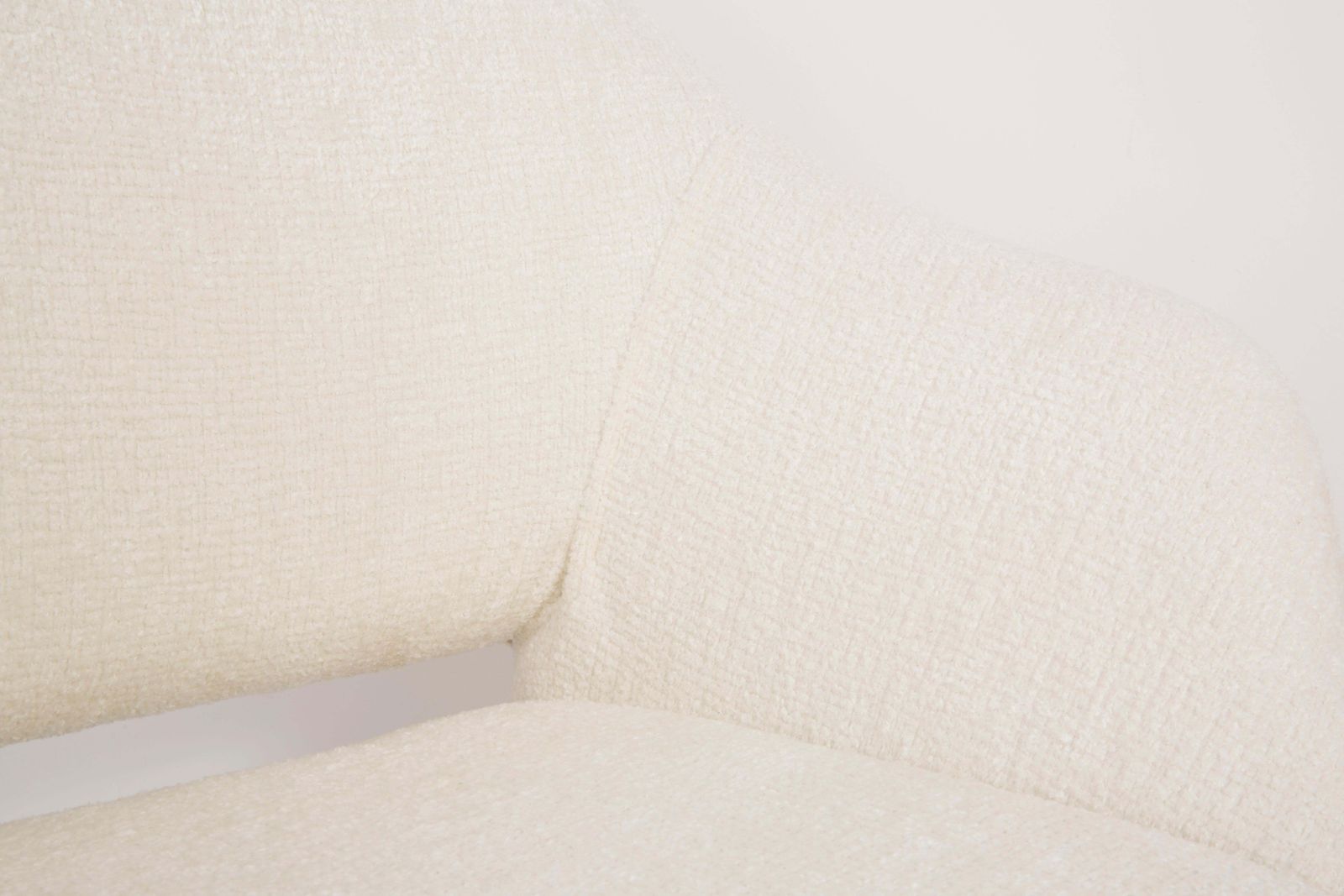 Pair Of Midcentury White Boucle Club Armchairs, 1960s photo Furniture