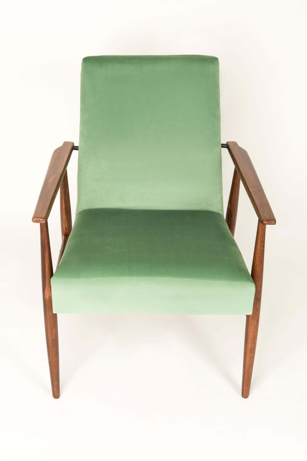 20th Century Pair Of Mint Green Dante Armchairs, H. Lis, 1960s photo vinterior