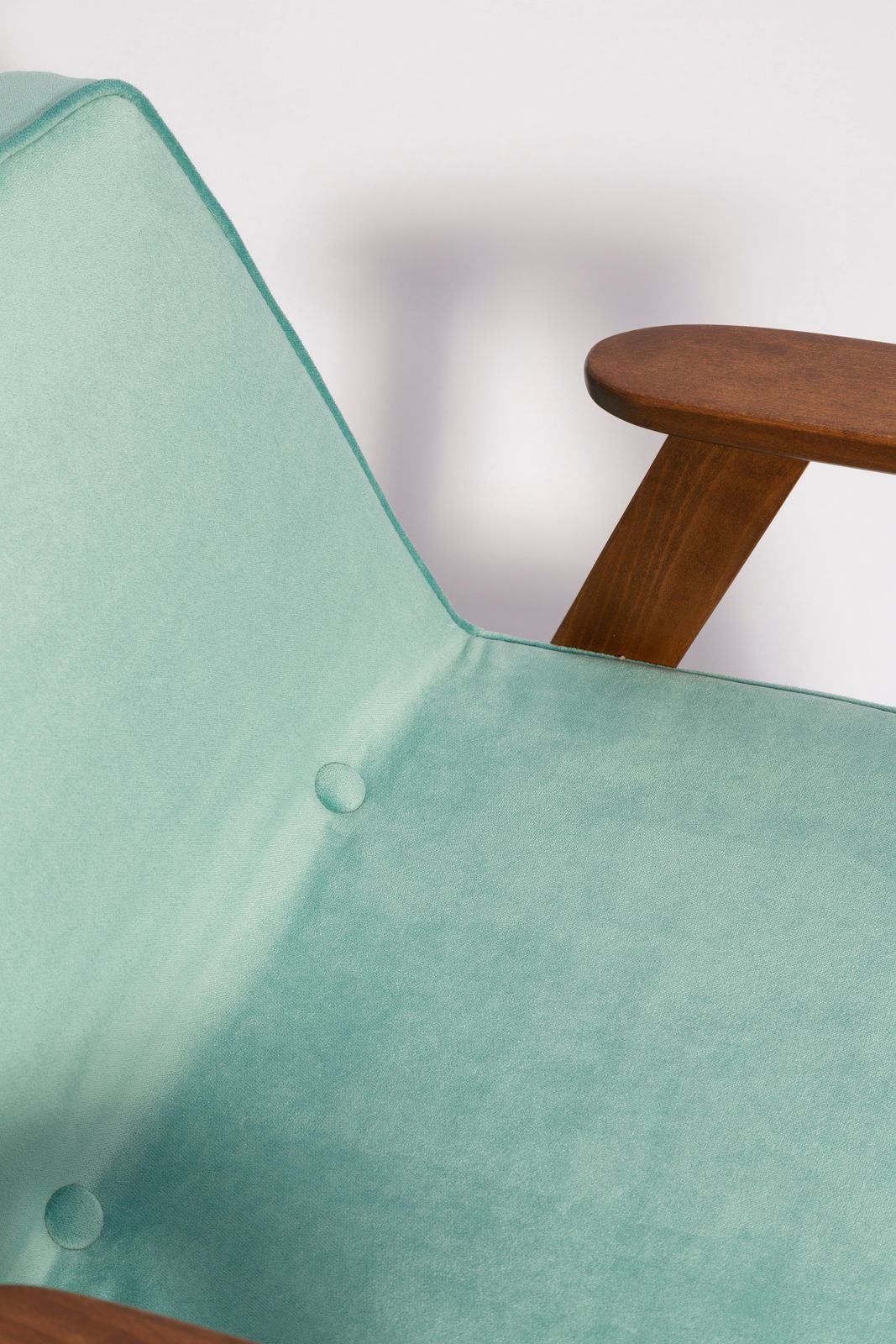photo for sale Pair Of Mid Century 366 Armchairs, Mint And Purple, By Chierowski, Europe, 1960s