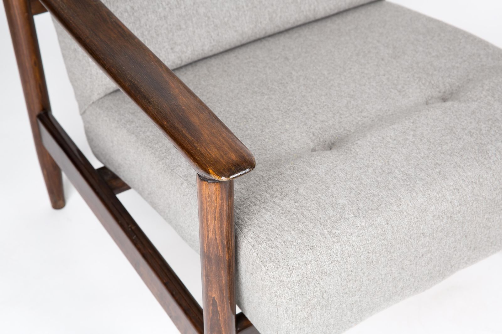Set Of Two Mid Century Beige Wool Armchairs, By Edmund Homa, Europe, 1960s photo buy