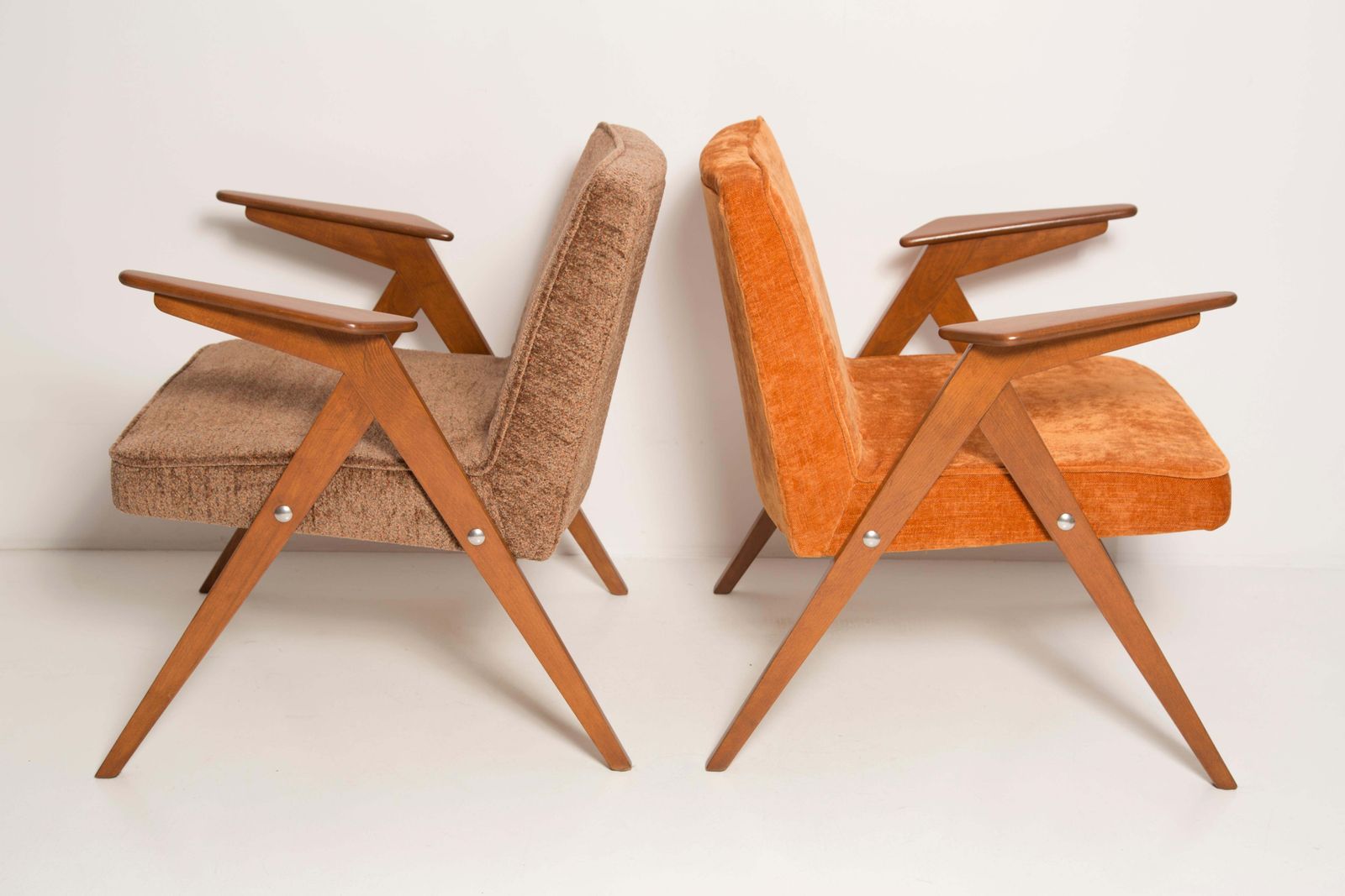 photo furniture Set Of Two Midcentury Bunny Armchairs By Jozef Chierowski, Poland, 1960s