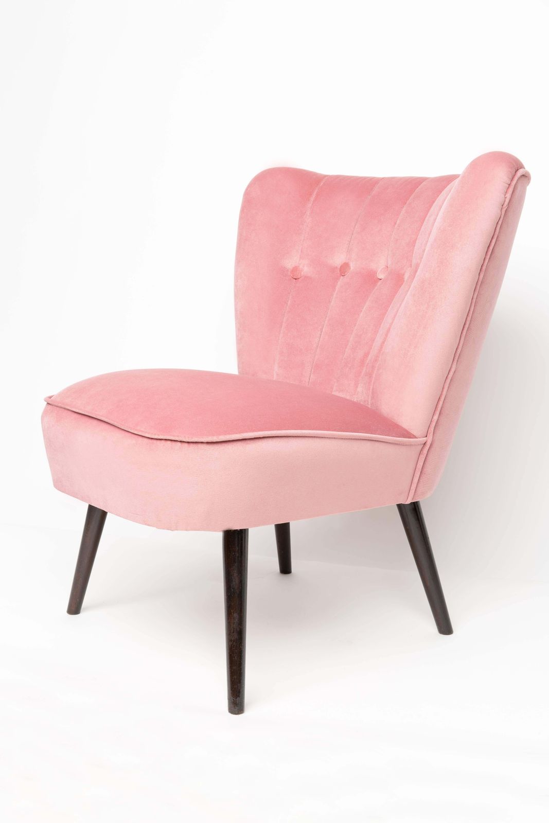 Set Van Twee Roze Fluwelen Club Fauteuils, Duitsland, Jaren 1960 photo Meubels