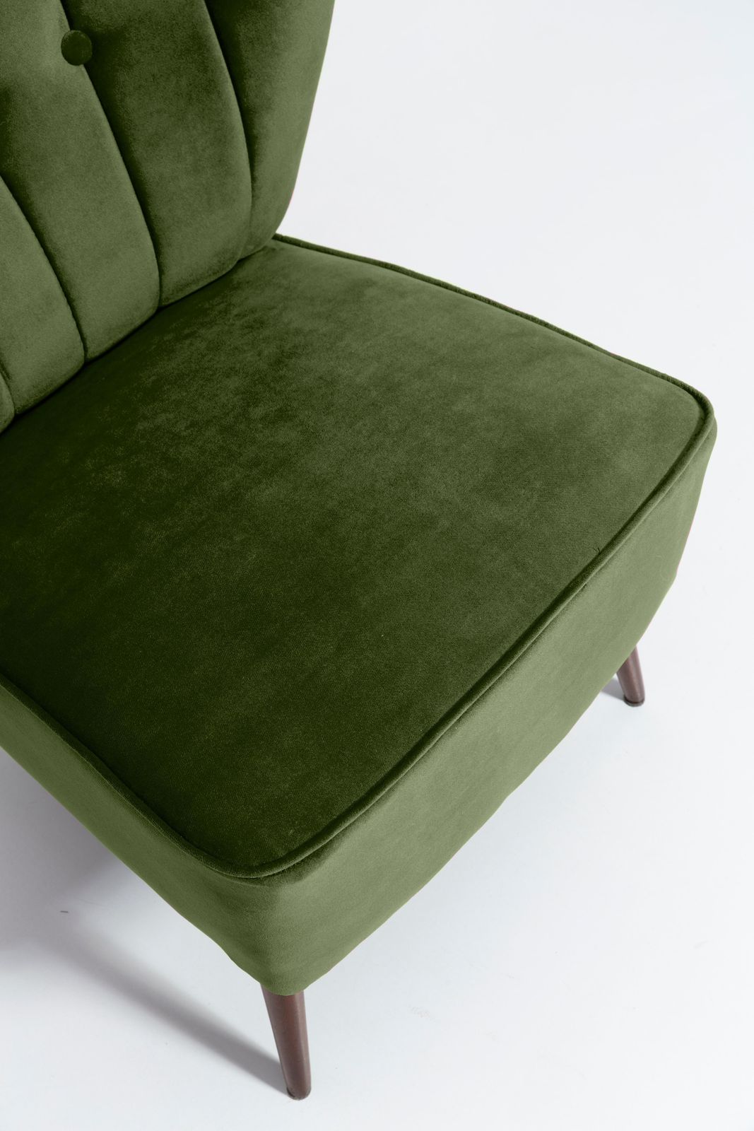 photo for sale Set Of Two Mid Century Green Velvet Club Armchairs, Europe, 1960s