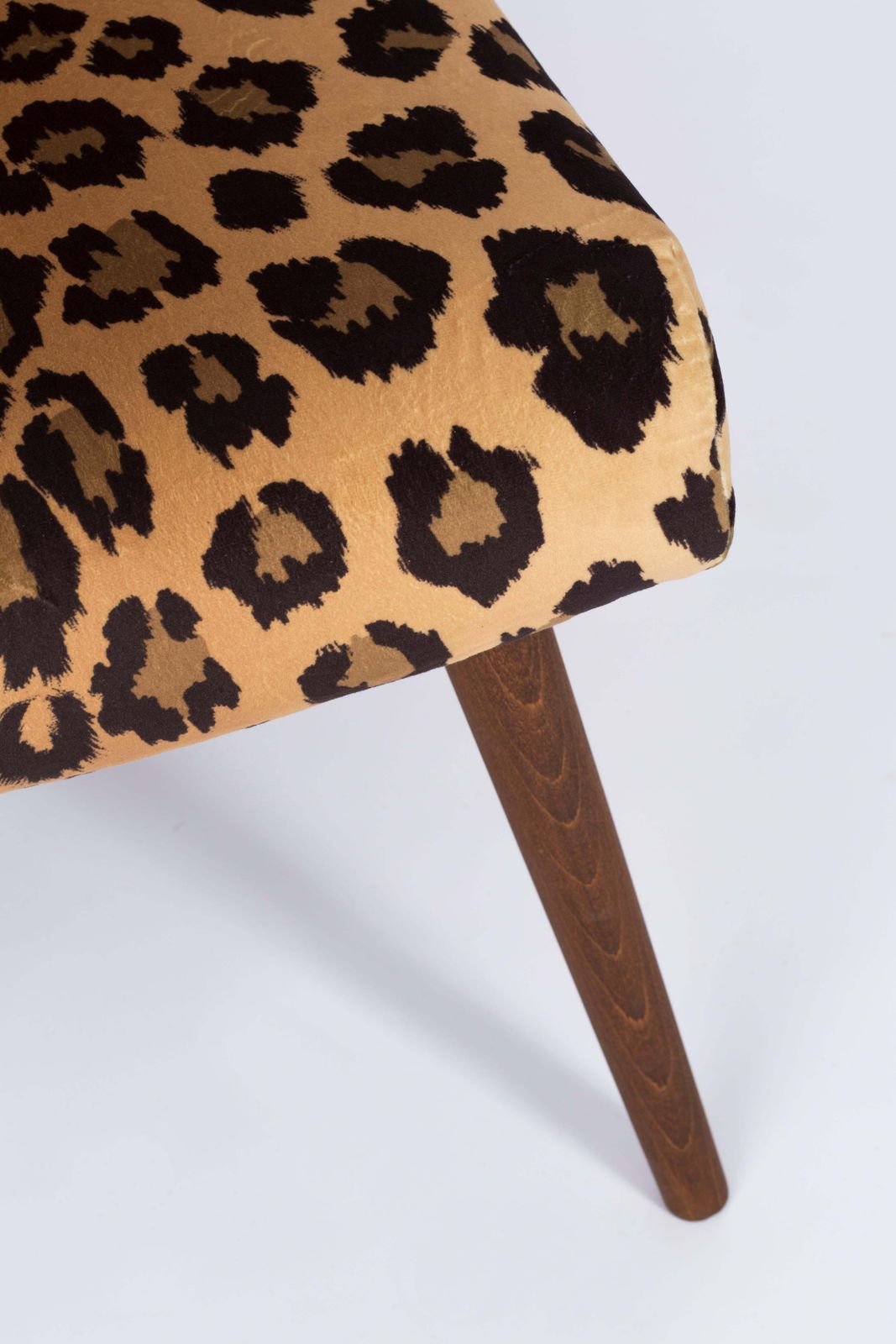 Set Of Two Mid Century Modern Leopard Print Chairs, 1960s, Germany photo vintage