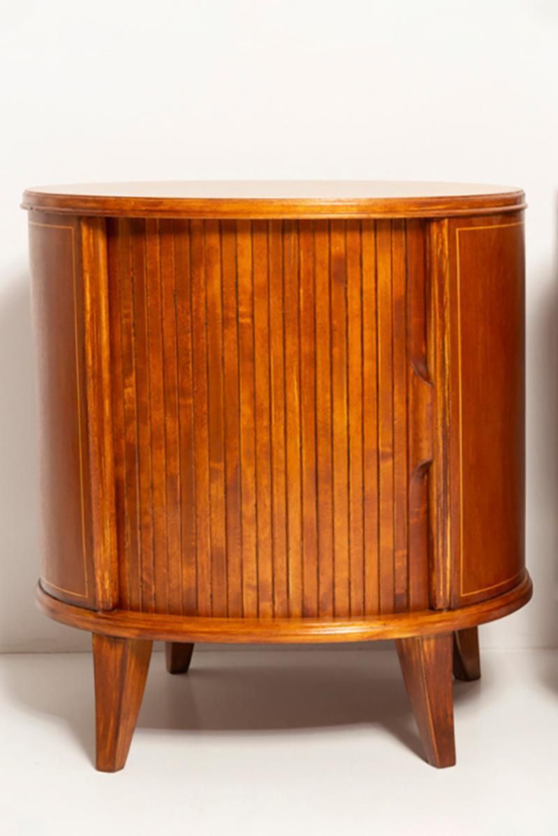 Midcentury Vintage Night Table, Beechwood, Europe, 1960s photo furniture