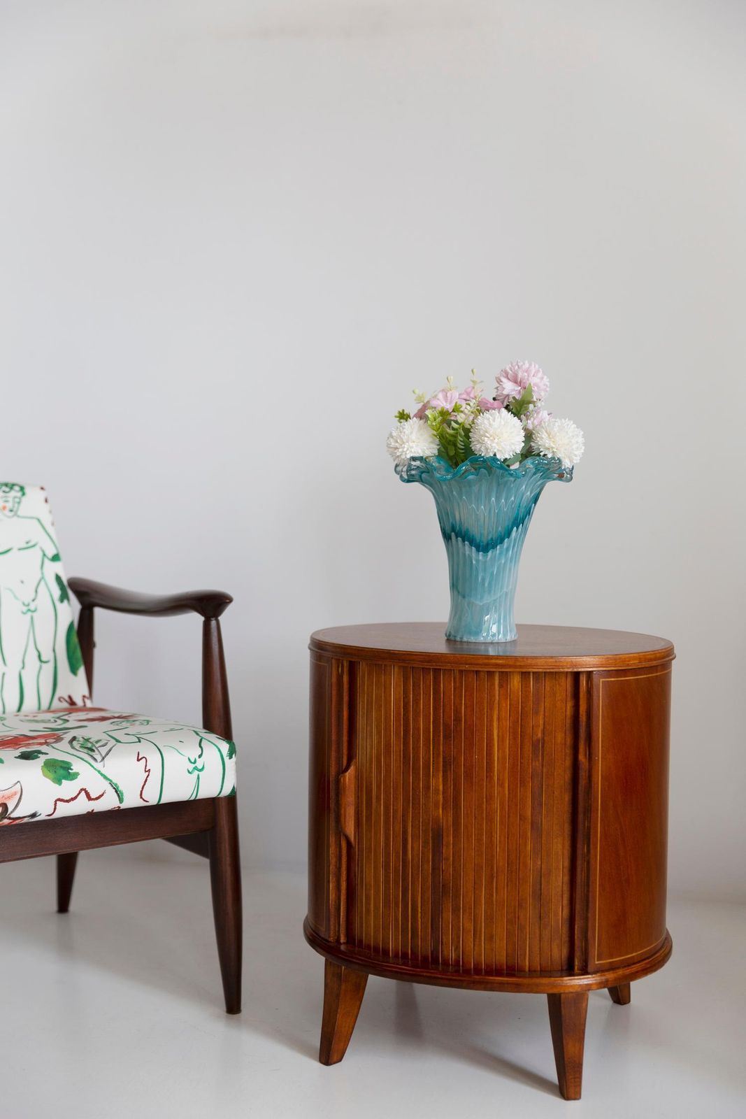 photo furniture Midcentury Vintage Night Table, Beechwood, Europe, 1960s