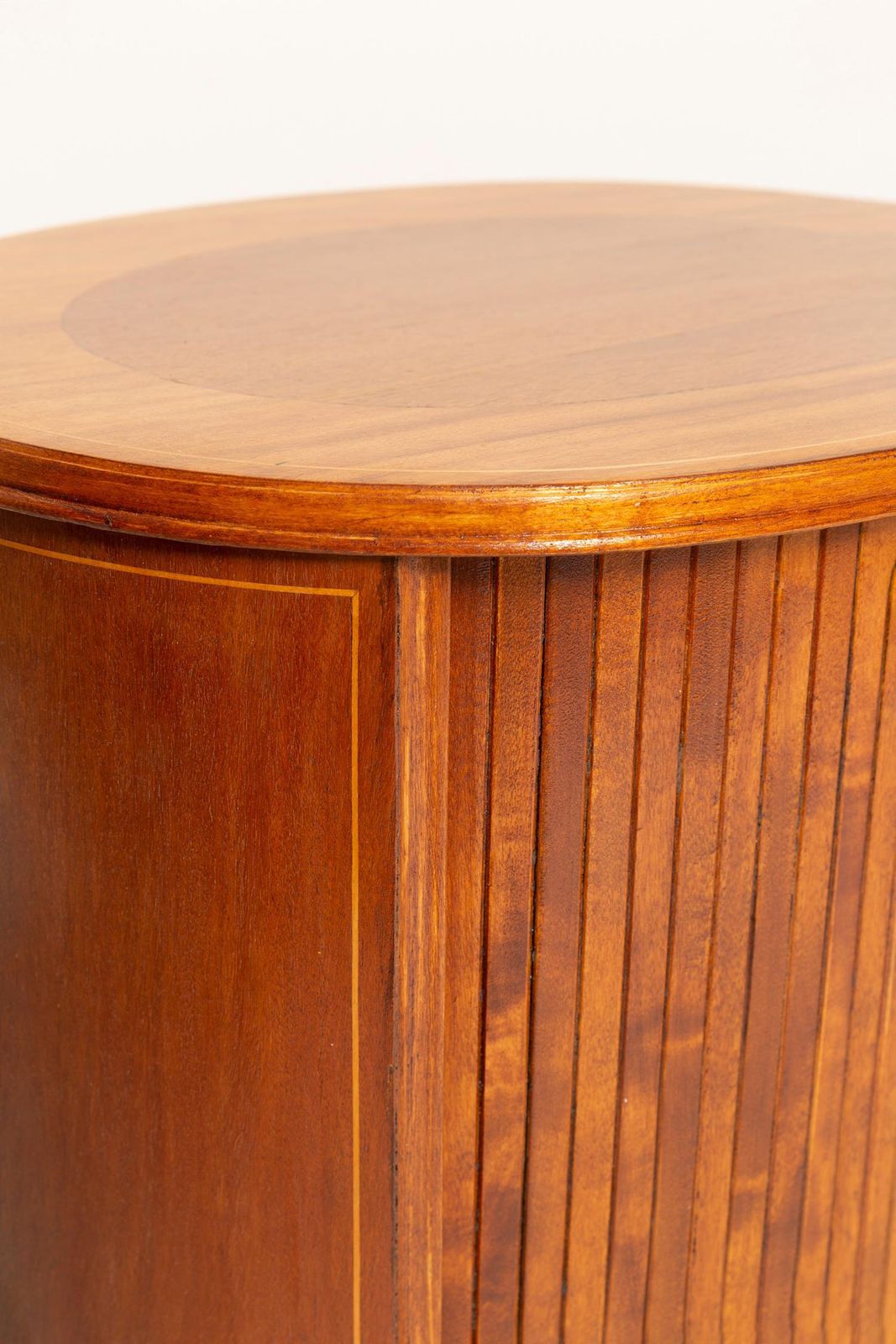Set Of Two Mid Century Vintage Night Tables, Beech Wood, Europe, 1960s photo vinterior