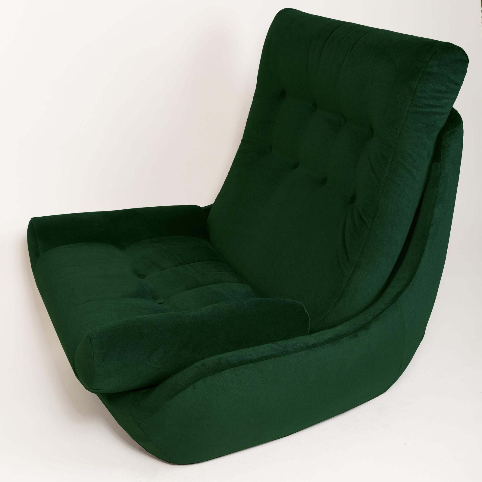 Set Of Two 20th Century Vintage Green Velvet Giant Atlantis Armchairs, 1960s photo Furniture