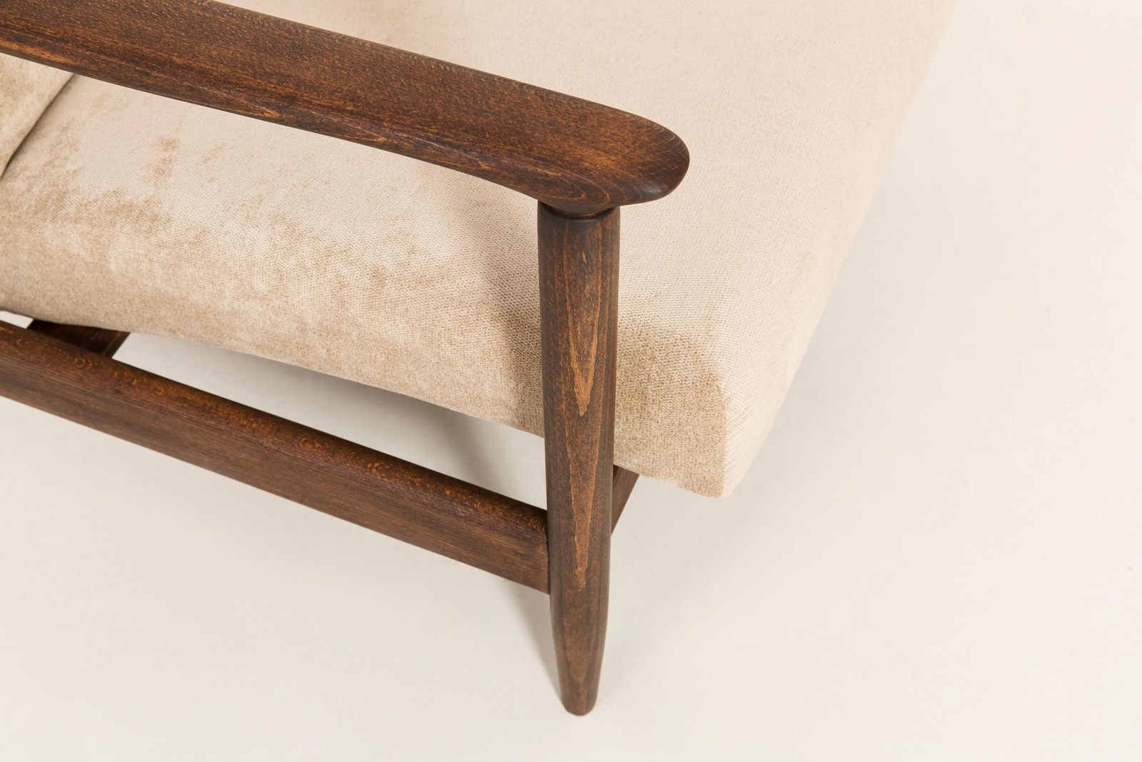 photo furniture Set Of Four Mid Century Modern Beige Armchairs, Edmund Homa, 1960s, Poland