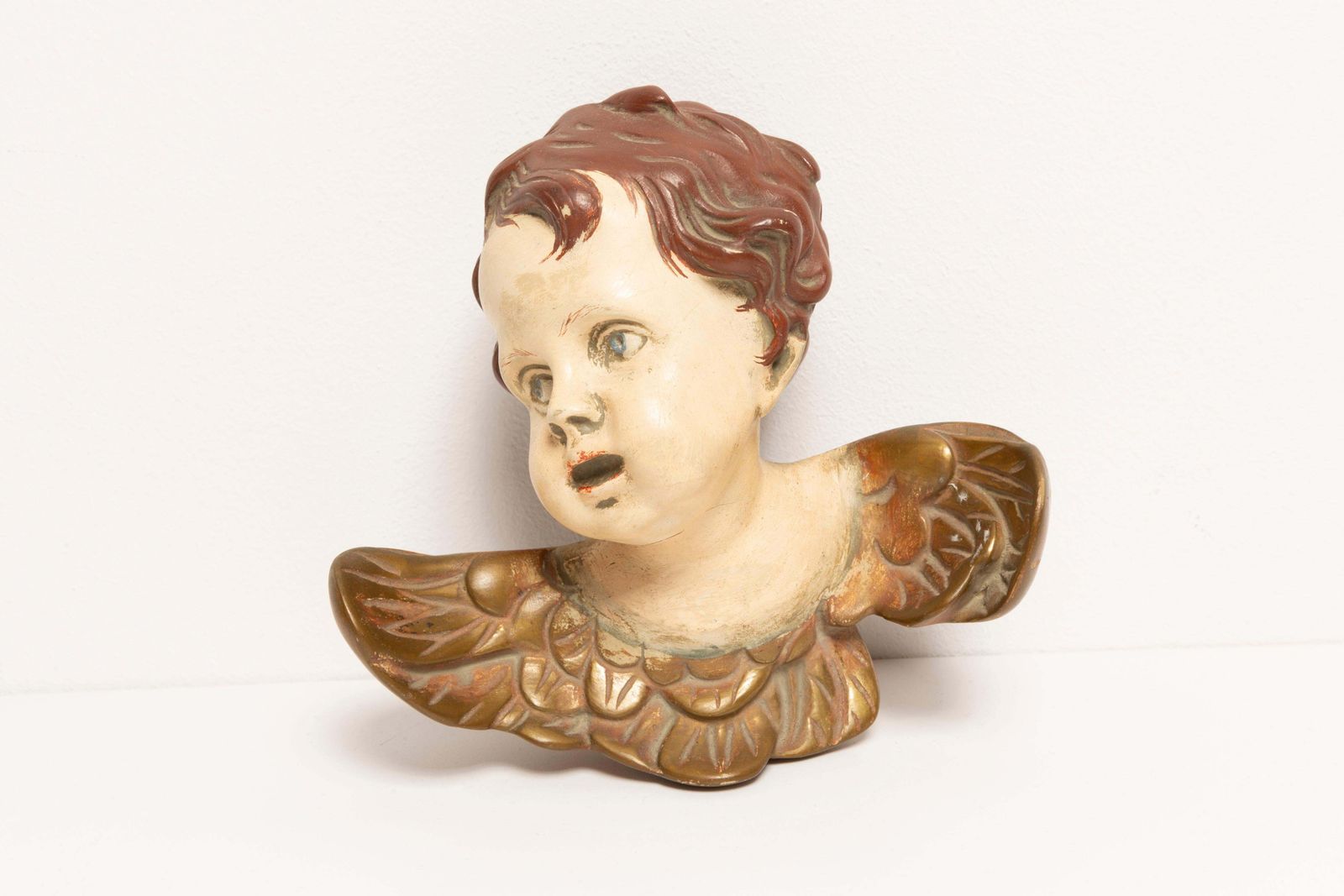 Mid 20th Century Small Angel Gypsum Sculpture, Germany, 1960s photo 68.0