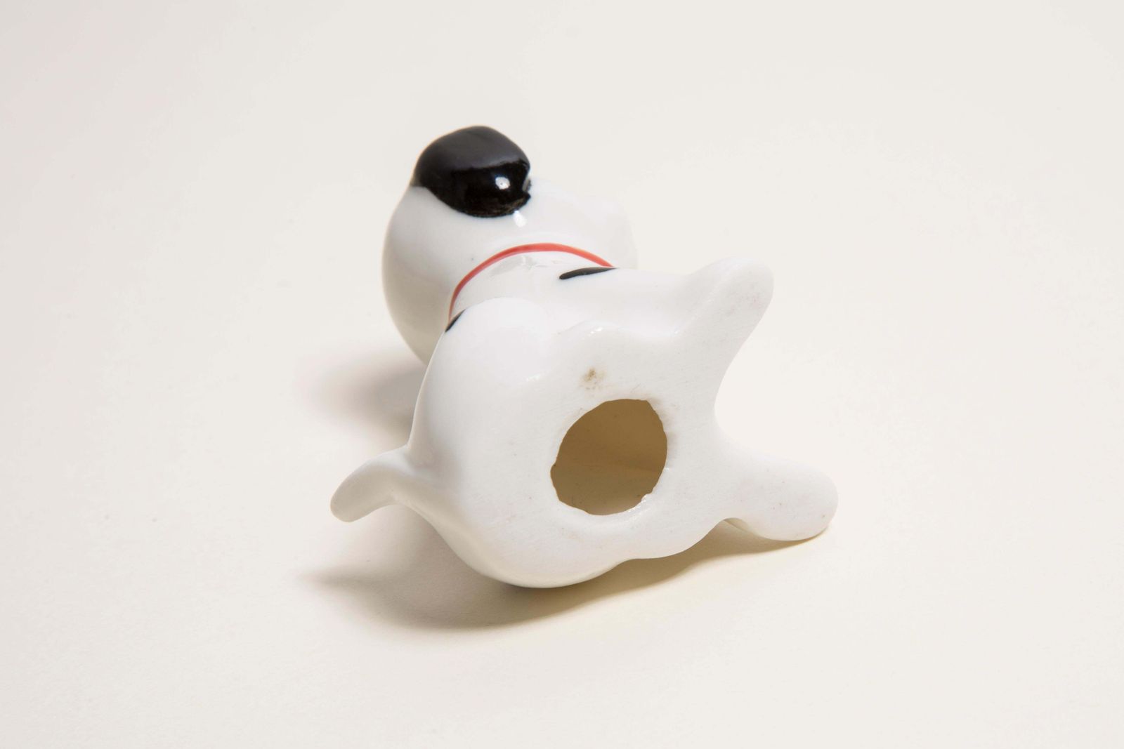 Art Midcentury Mini White Dalmatian Dog Sculpture, Italy, 1960s photo