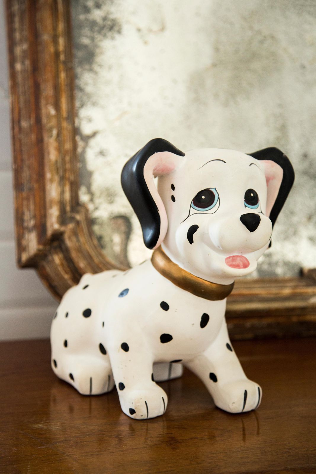Midcentury White Big Dalmatian Dog Sculpture, Italy, 2000s photo furniture