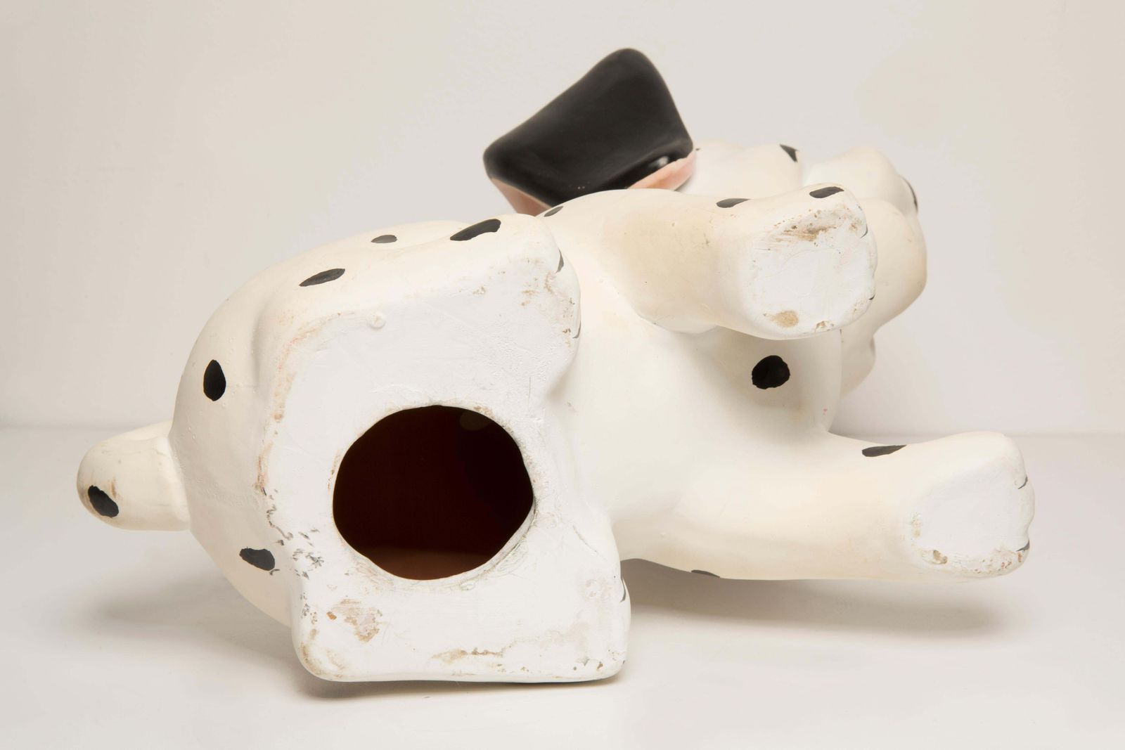 Art Midcentury White Big Dalmatian Dog Sculpture, Italy, 2000s photo